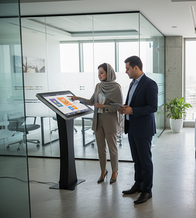 میز لمسی الفی – انتخابی هوشمند برای جلسات و محیط‌های اداری