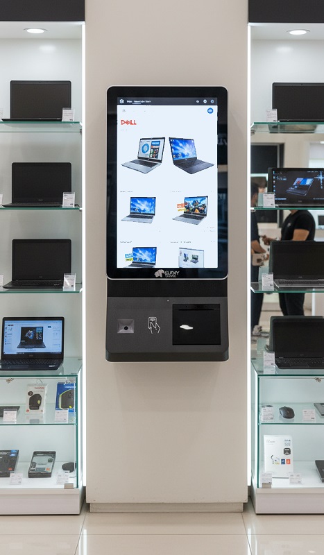 کیوسک دیواری الفی در صنعت خرده فروشی